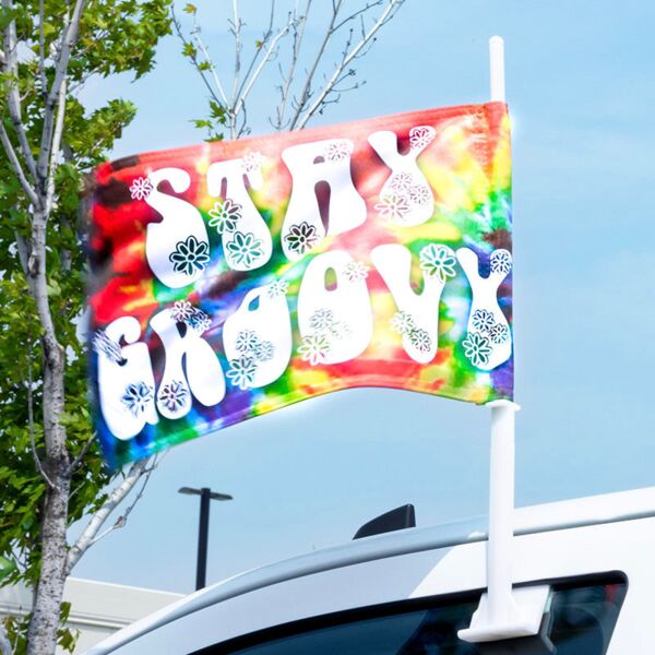 Sublimation Car Flag with Pole Thumbnail
