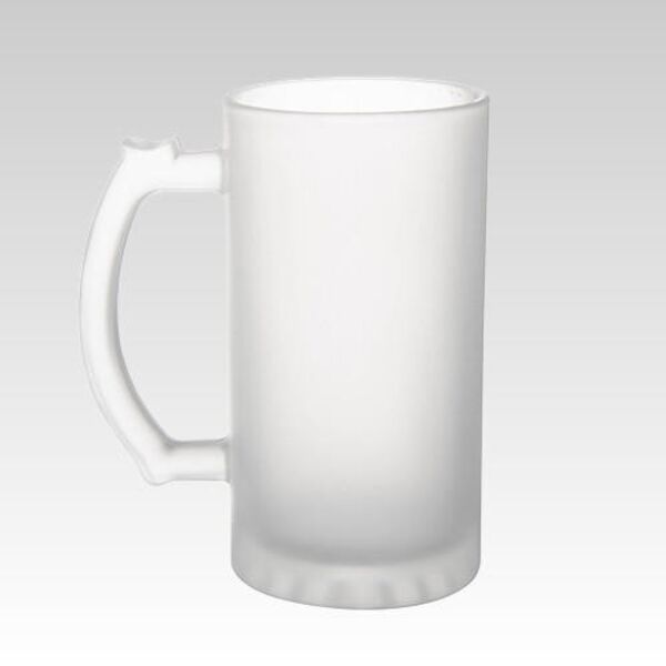 Sublimation Frosted Glass Beer Mug 16oz Thumbnail
