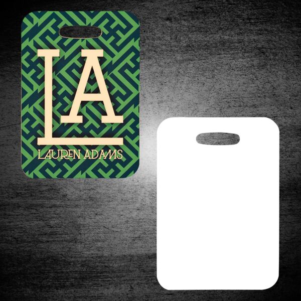 Blank White Sublimatable Luggage Tag Thumbnail