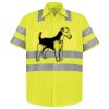 Men's High Visibility Safety Short Sleeve Work Shirt Thumbnail