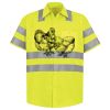 Men's High Visibility Safety Short Sleeve Work Shirt Thumbnail