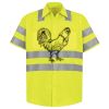 Men's High Visibility Safety Short Sleeve Work Shirt Thumbnail