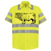 Men's High Visibility Safety Short Sleeve Work Shirt Thumbnail