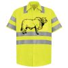 Men's High Visibility Safety Short Sleeve Work Shirt Thumbnail