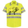 Men's High Visibility Safety Short Sleeve Work Shirt Thumbnail