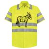 Men's High Visibility Safety Short Sleeve Work Shirt Thumbnail