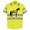 Men's High Visibility Safety Short Sleeve Work Shirt Thumbnail