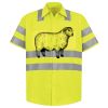 Men's High Visibility Safety Short Sleeve Work Shirt Thumbnail