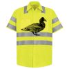 Men's High Visibility Safety Short Sleeve Work Shirt Thumbnail
