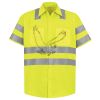 Men's High Visibility Safety Short Sleeve Work Shirt Thumbnail