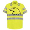 Men's High Visibility Safety Short Sleeve Work Shirt Thumbnail