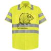 Men's High Visibility Safety Short Sleeve Work Shirt Thumbnail