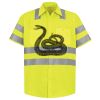 Men's High Visibility Safety Short Sleeve Work Shirt Thumbnail