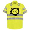 Men's High Visibility Safety Short Sleeve Work Shirt Thumbnail