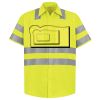 Men's High Visibility Safety Short Sleeve Work Shirt Thumbnail
