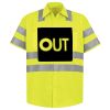 Men's High Visibility Safety Short Sleeve Work Shirt Thumbnail