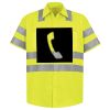 Men's High Visibility Safety Short Sleeve Work Shirt Thumbnail