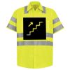 Men's High Visibility Safety Short Sleeve Work Shirt Thumbnail