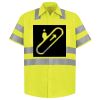 Men's High Visibility Safety Short Sleeve Work Shirt Thumbnail
