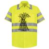 Men's High Visibility Safety Short Sleeve Work Shirt Thumbnail