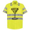 Men's High Visibility Safety Short Sleeve Work Shirt Thumbnail