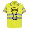Men's High Visibility Safety Short Sleeve Work Shirt Thumbnail