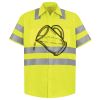 Men's High Visibility Safety Short Sleeve Work Shirt Thumbnail