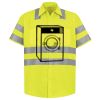 Men's High Visibility Safety Short Sleeve Work Shirt Thumbnail