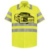 Men's High Visibility Safety Short Sleeve Work Shirt Thumbnail