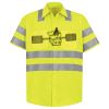 Men's High Visibility Safety Short Sleeve Work Shirt Thumbnail