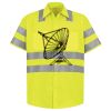 Men's High Visibility Safety Short Sleeve Work Shirt Thumbnail