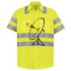 Men's High Visibility Safety Short Sleeve Work Shirt Thumbnail