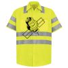 Men's High Visibility Safety Short Sleeve Work Shirt Thumbnail