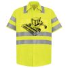 Men's High Visibility Safety Short Sleeve Work Shirt Thumbnail