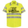 Men's High Visibility Safety Short Sleeve Work Shirt Thumbnail