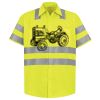 Men's High Visibility Safety Short Sleeve Work Shirt Thumbnail