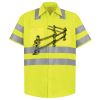 Men's High Visibility Safety Short Sleeve Work Shirt Thumbnail