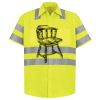 Men's High Visibility Safety Short Sleeve Work Shirt Thumbnail