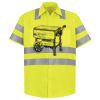 Men's High Visibility Safety Short Sleeve Work Shirt Thumbnail