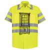 Men's High Visibility Safety Short Sleeve Work Shirt Thumbnail
