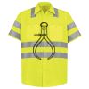 Men's High Visibility Safety Short Sleeve Work Shirt Thumbnail