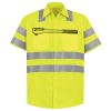 Men's High Visibility Safety Short Sleeve Work Shirt Thumbnail