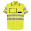 Men's High Visibility Safety Short Sleeve Work Shirt Thumbnail