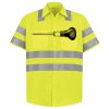 Men's High Visibility Safety Short Sleeve Work Shirt Thumbnail