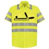 Men's High Visibility Safety Short Sleeve Work Shirt Thumbnail