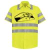 Men's High Visibility Safety Short Sleeve Work Shirt Thumbnail