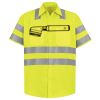 Men's High Visibility Safety Short Sleeve Work Shirt Thumbnail