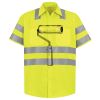 Men's High Visibility Safety Short Sleeve Work Shirt Thumbnail