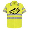 Men's High Visibility Safety Short Sleeve Work Shirt Thumbnail