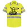Men's High Visibility Safety Short Sleeve Work Shirt Thumbnail